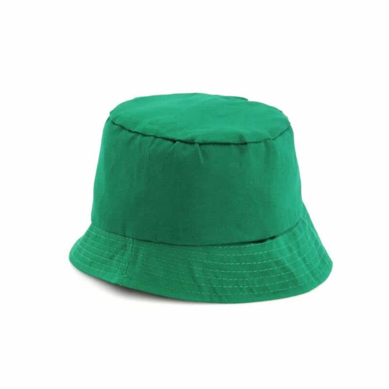 Bucket hat katoen groen