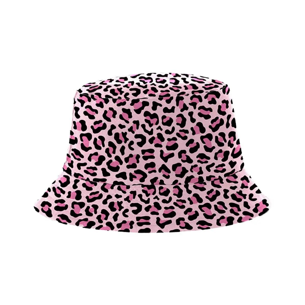 Reversible bucket hat panter roze – 58 cm